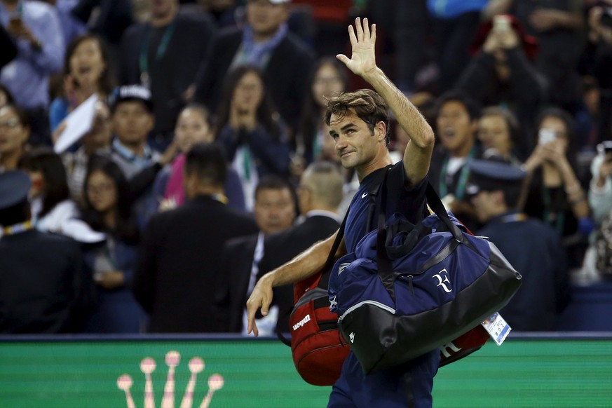Roger Federer muss in Schanghai bereits wieder seine Sachen packen.