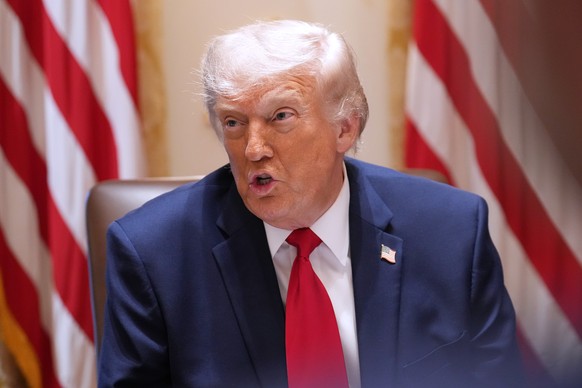 President Donald Trump speaks during a Cabinet meeting at the White House, Wednesday, May 27, 2026, in Washington. (AP Photo/Jacquelyn Martin)
Donald Trump