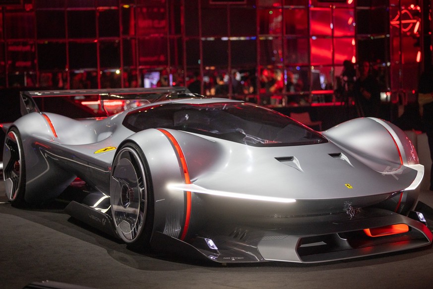 Das wohl am häufigsten fotografierte Fahrzeug des Events: Der Ferrari Vision GT.