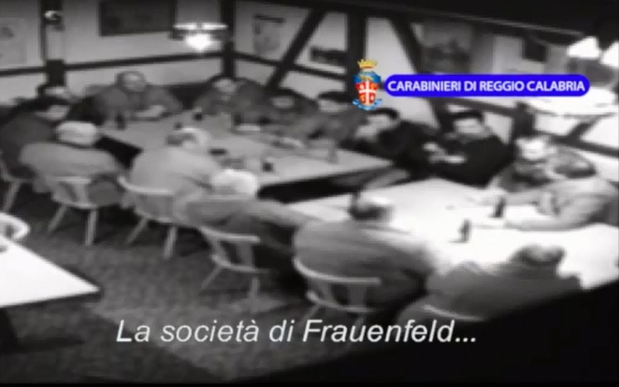 Ein 'Ndrangheta-Treffen in Frauenfeld (ganzes Video am Ende des Artikels)