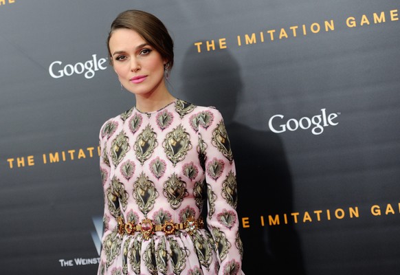 Na, wo ist denn das Bäuchlein? Keira Knightley bei der Premiere von «The Imitation Game» am 17. November in New York.