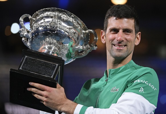 2021 hatte Djokovic die Australian Open zum neunten Mal gewonnen.