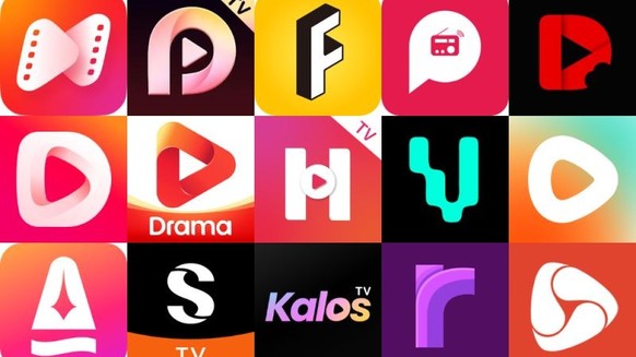 Dies sind alles verschiedene Apps für Vertical-Dramas.