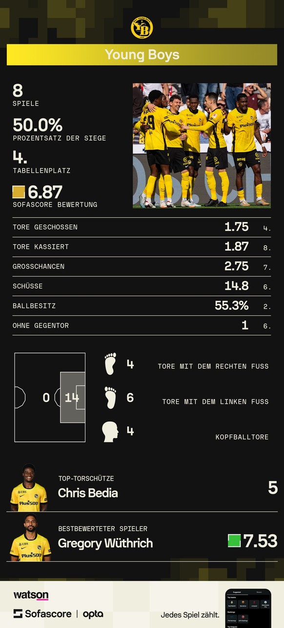 YB Statistiken