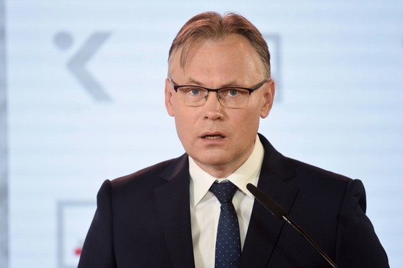 01.09.2022 WARSZAWA PRESS CONFERENCE ON PUBLICATION OF THE REPORT ON POLAND S LOSSES DURING WORLD WAR II. LAW AND JUSTICE LEADER JAROSLAW KACZYNSKI ANNOUNCED THE DECISION TO DEMAND WORLD WAR II REPARA ...
