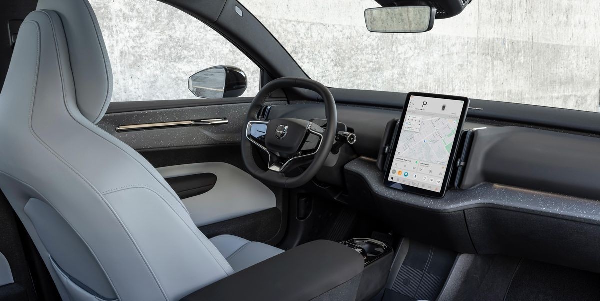 Volvo EX30 Crossover interieur design touchscreen