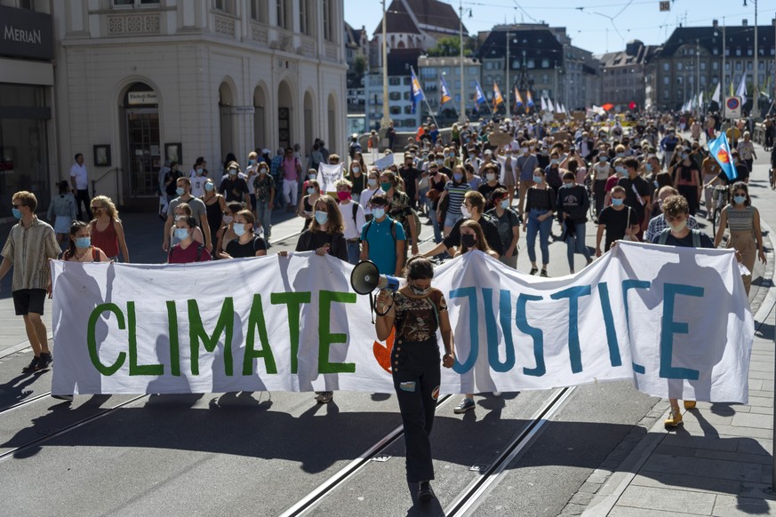 Klimademo in Basel am 4. September.