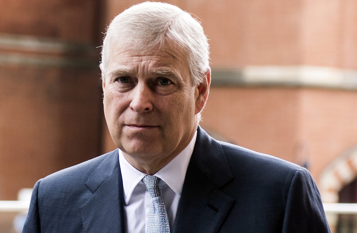 epa09680607 (FILE) - Britain's Prince Andrew, Duke of York arrives at the Francis Crick Institute in Central London, Britain, 14 July 2017 (reissued 12 January 2022). A New York court on 12 Janua ...
