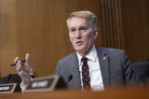 Sen. James Lankford, R-Okla., speaks at the Senate Finance Committee confirmation hearing for Scott Bessent, President-elect Donald Trump&#039;s choice to be Secretary of the Treasury, at the Capitol  ...