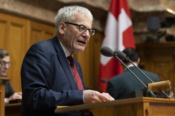 Kurt Fluri, FDP-SO, spricht waehrend der Wintersession der Eidgenoessischen Raete, am Donnerstag, 8. Dezember 2022 im Nationalrat in Bern. (KEYSTONE/Anthony Anex)