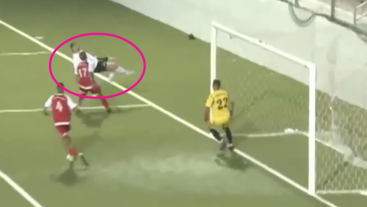 Tor des Jahres? Dieser Treffer in Palästina ist beinahe unmöglich