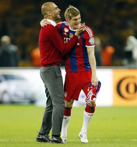 Pep Guardiola (links) und Toni Kroos konnte gemeinsam einige Erfoge feiern.