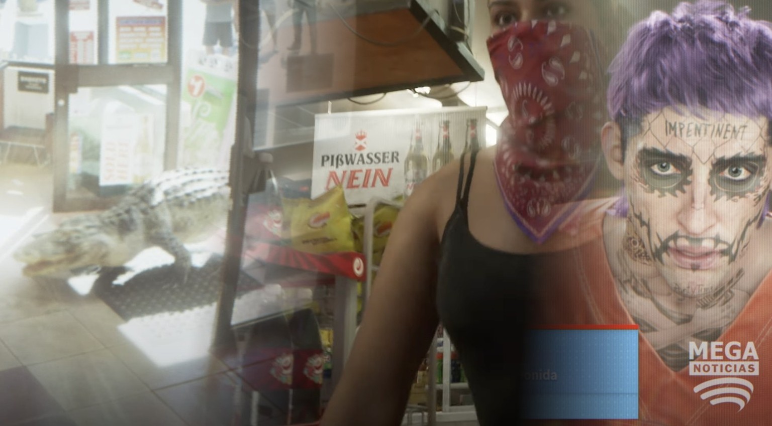 GTA 6 ist pures Chaos: Alligatoren, Pisswasser und Gesichtstattoos