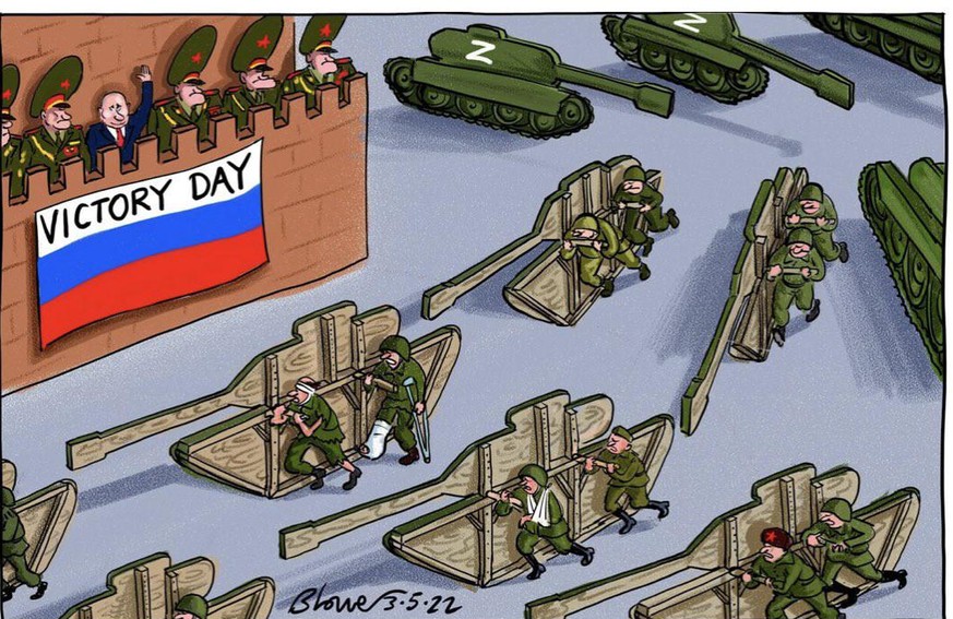 30 Karikaturen, die perfekt zeigen, wie sich Putin in der Ukraine verspekuliert hat