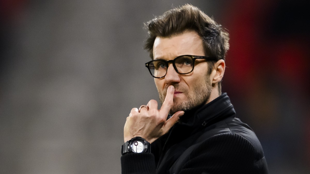 L?entraineur bernois Raphael Wicky reagit lors de la rencontre des quarts de finale de la Coupe de Suisse de football entre FC Sion et BSC Young Boys le jeudi 29 fevrier 2024 au stade de Tourbillon a  ...