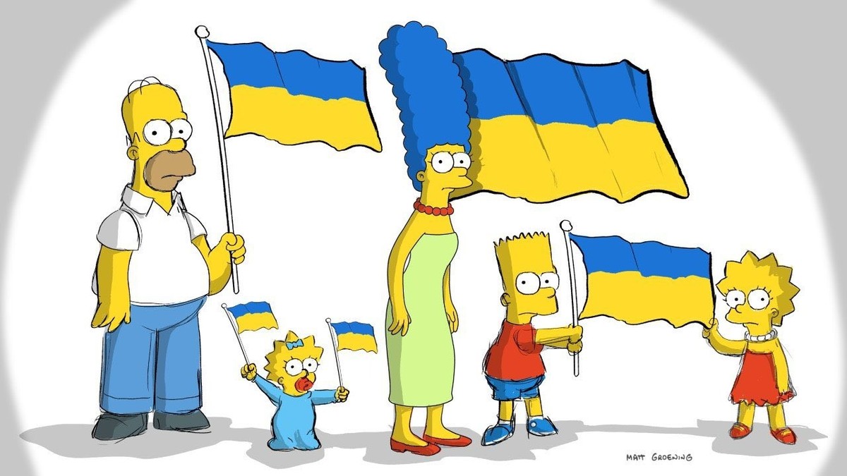 Ukraine-Unterstützung durch Simpsons