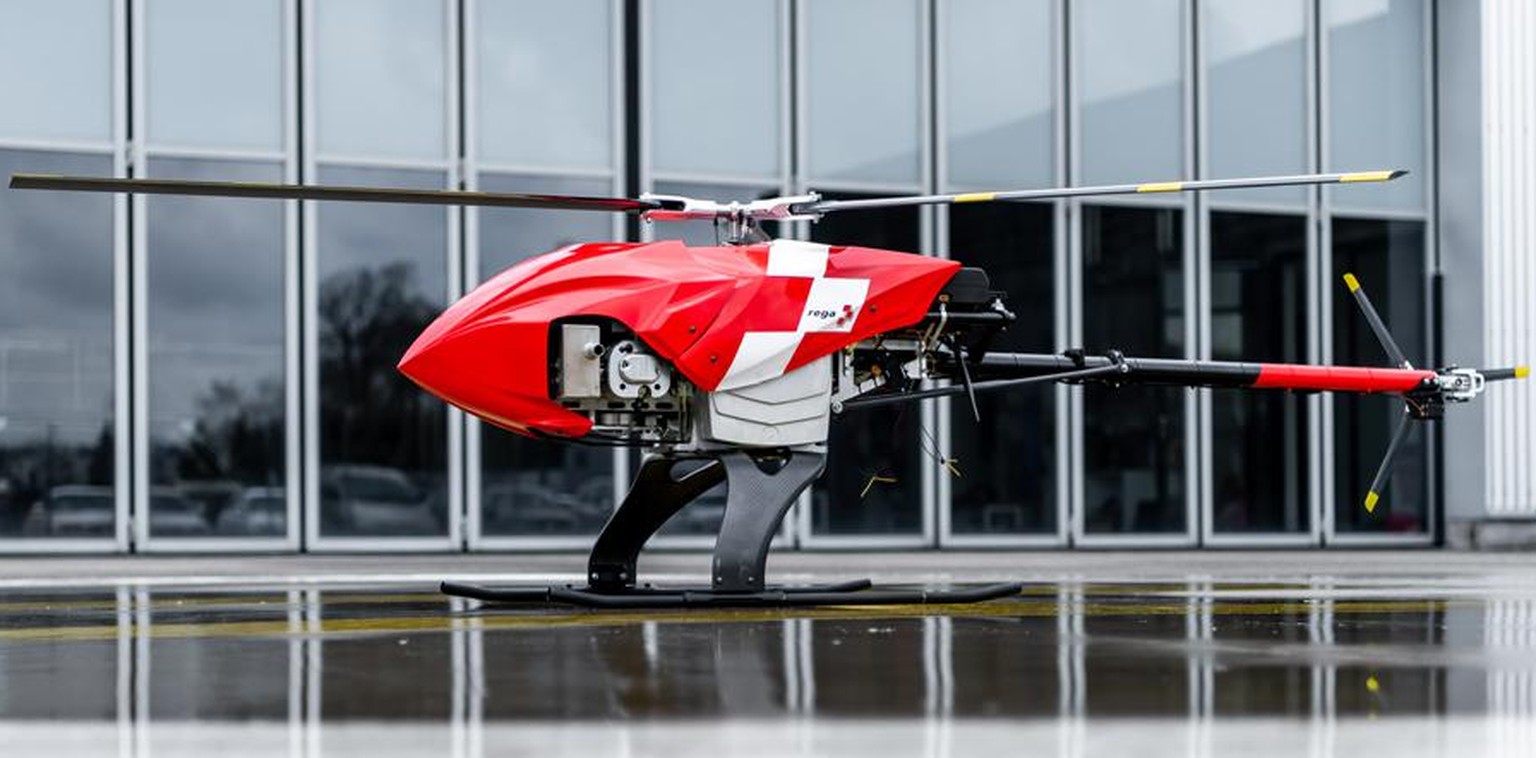 Die Rega-Drohne soll 2021 erstmals bei einem Ernstfall eingesetzt werden. 