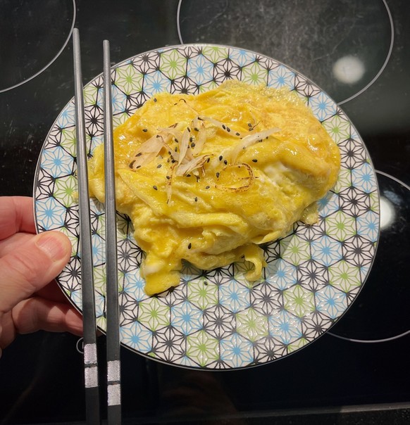 Cantonese scrambled eggs - kantonesische Rühreier. Ein Selbstversuch.