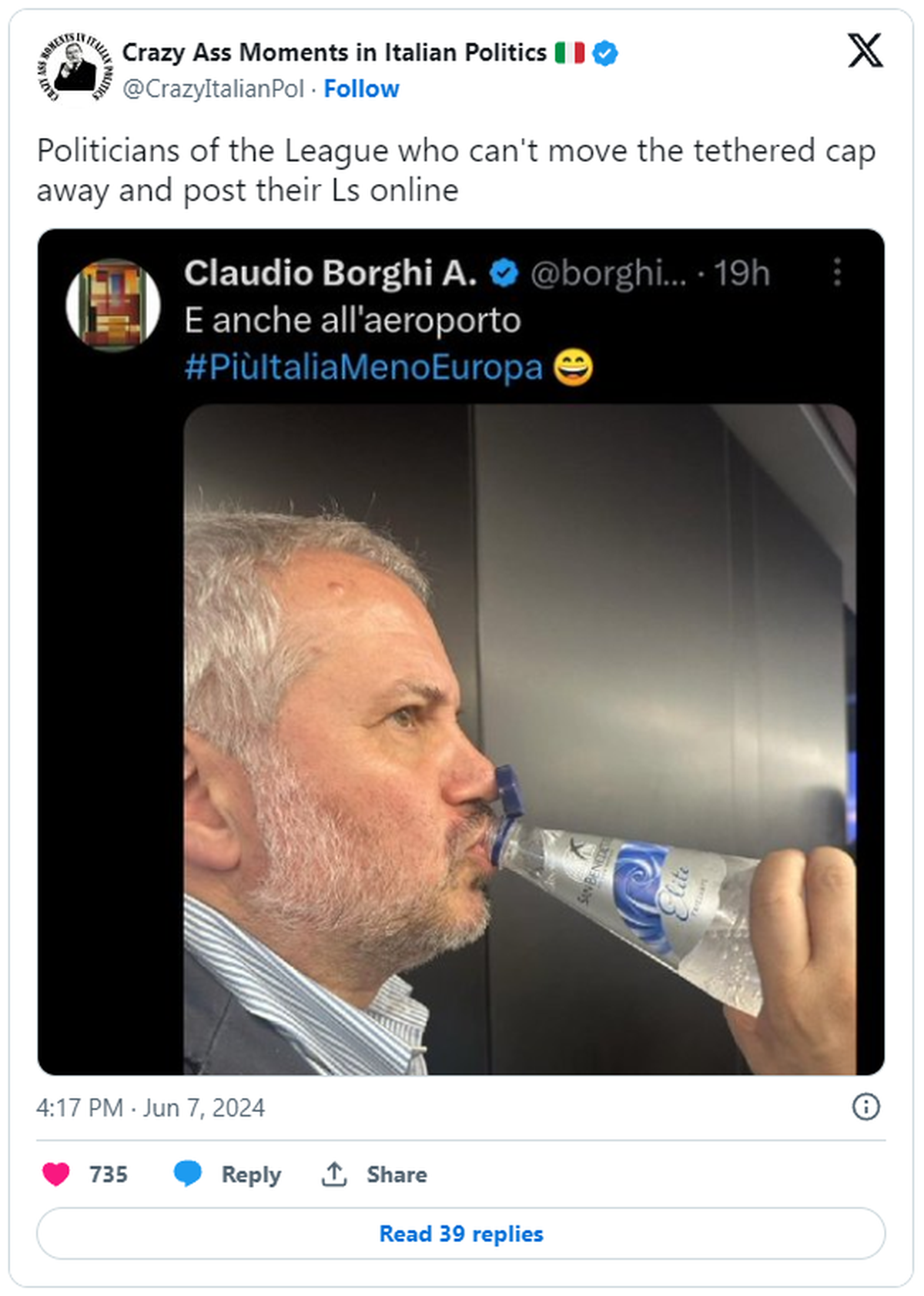 Noch haben nicht alle herausgefunden, wie die neuen Plastikflaschen-Deckel funktionieren.