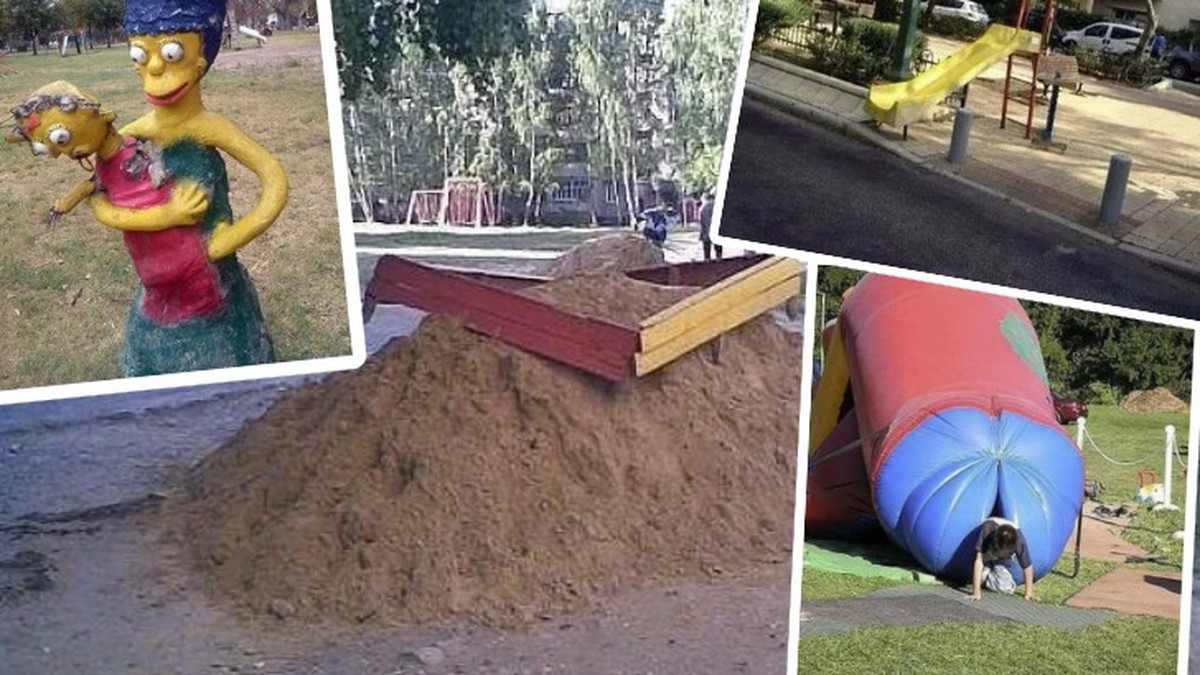 Wenn Kinderhasser Spielplätze bauen – in 19 traurigen und fiesen Exemplaren