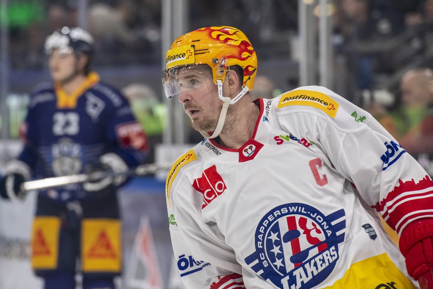 Der PostFinance Top Scorer Roman Cervenka von Rapperswil beim Playoff Viertelfinal Eishockey Meisterschaftsspiel der National League zwischen dem EV Zug und den SC Rapperswil Jona Lakers am Freitag, 1 ...