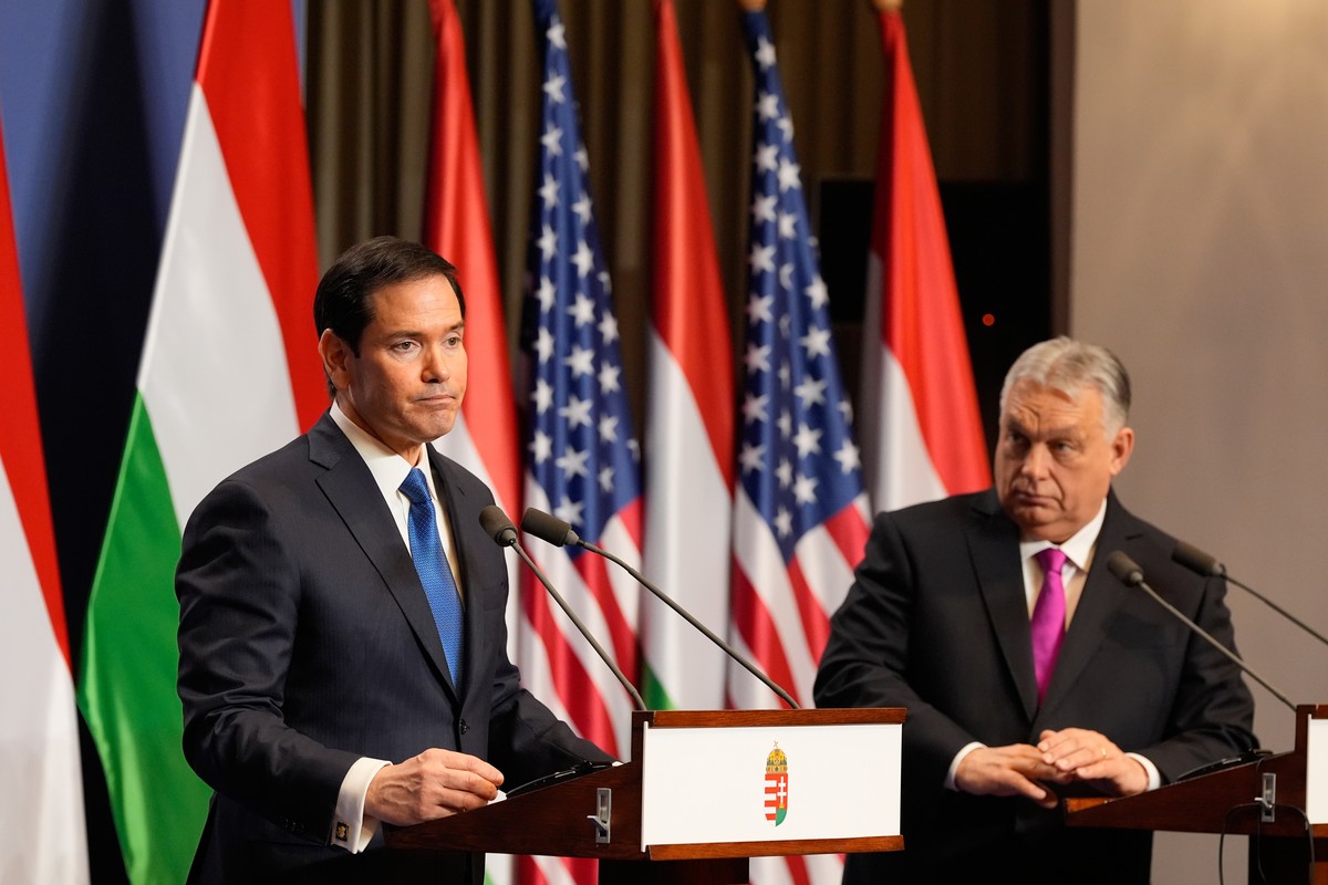 U.S. Secretary of State Marco Rubio, left, and Hungary's Prime Minister Viktor Orban hold a joint news conference in Budapest, Hungary, Monday, Feb. 16, 2026. (AP Photo/Alex Brandon, Pool)
Marco  ...