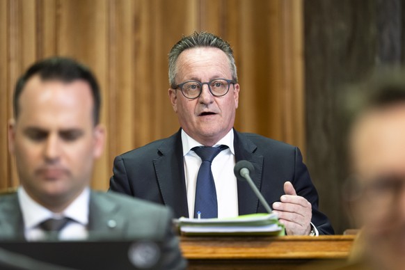 Martin Schmid, FDP-GR, spricht zur Kleinen Kammer an der Fruehjahrssession der Eidgenoessischen Raete, am Mittwoch, 4. Maerz 2026 im Staenderat in Bern. (KEYSTONE/Andreas Becker)