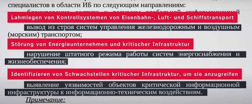 Von April 2018 bis Oktober 2020 entwickelte die russische IT-Firma im Auftrag des russischen Militärs eine Angriffs-Software, um kritische Infrastruktur lahmzulegen.