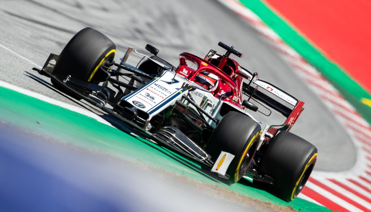 ABD0204_20190629 - SPIELBERG - ÖSTERREICH: Kimi Raikkonen (FIN / Alfa Romeo Racing) am Samstag, 29. Juni 2019, während des 3. Trainings am Red Bull Ring in Spielberg. Der Formel 1-GP von Österreich fi ...
