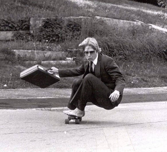 «Mein Vater auf dem Skateboard in der Hyde School 1982. Ich glaube, er ist cooler als ich.»