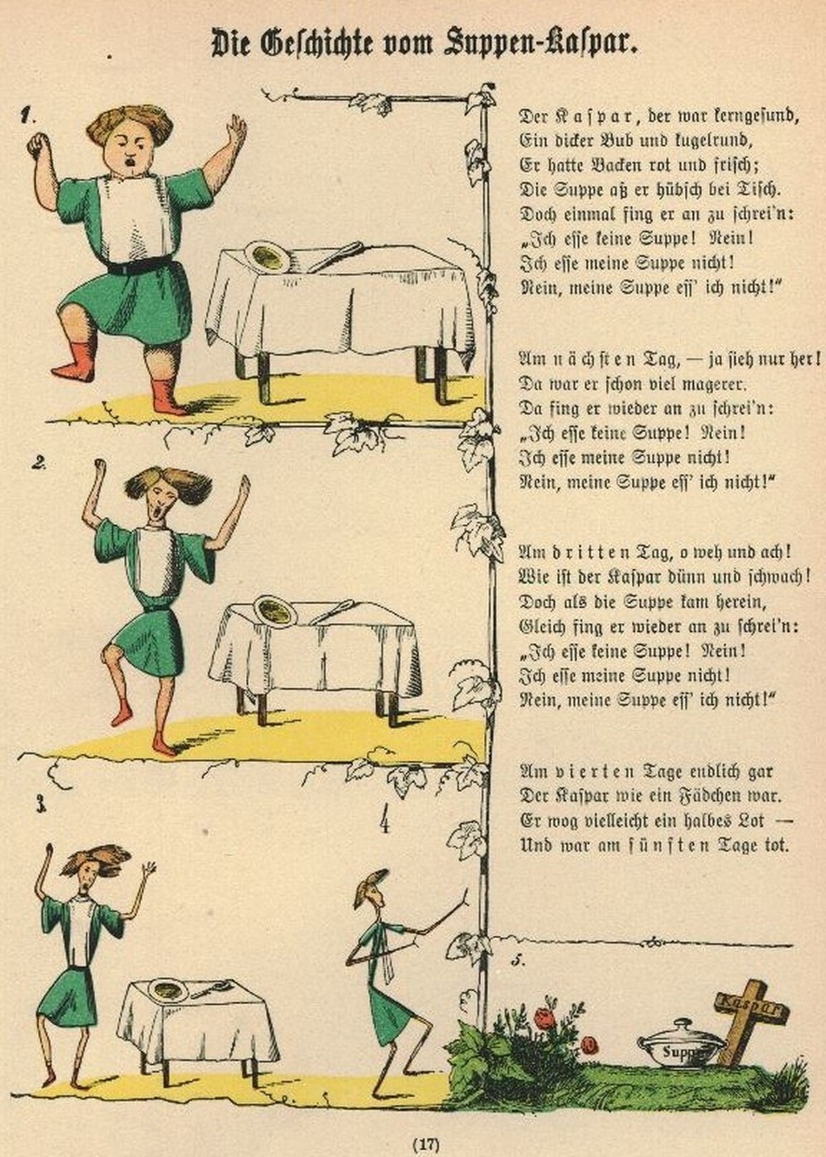 Struwwelpeter Suppen-Kaspar