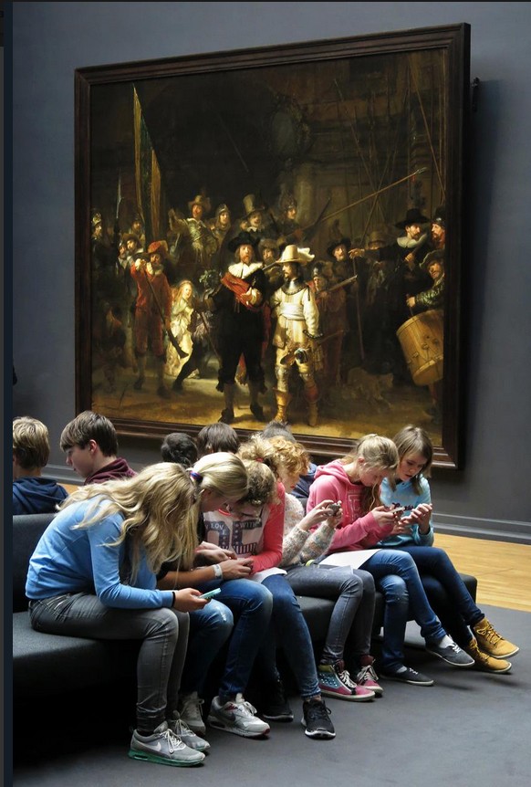 Die ausnehmend kunstinteressierten Kids von Amsterdam.