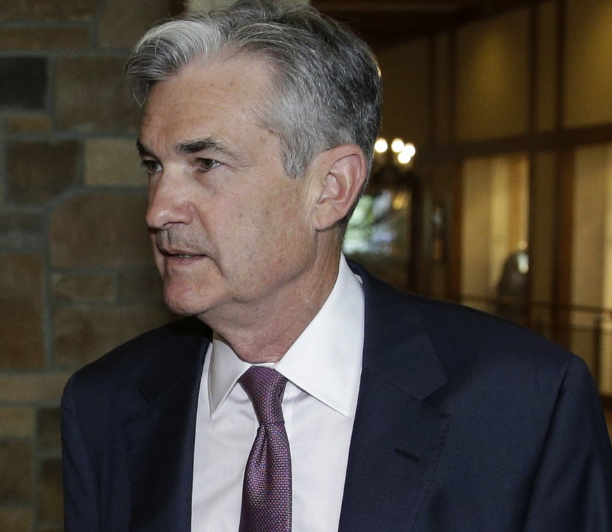 FILE - In this Thursday, Aug. 21, 2014, file photo, Jerome Powell, governor of the Board of Governors of the Federal Reserve, arrives for a dinner during the Jackson Hole Economic Policy Symposium in  ...