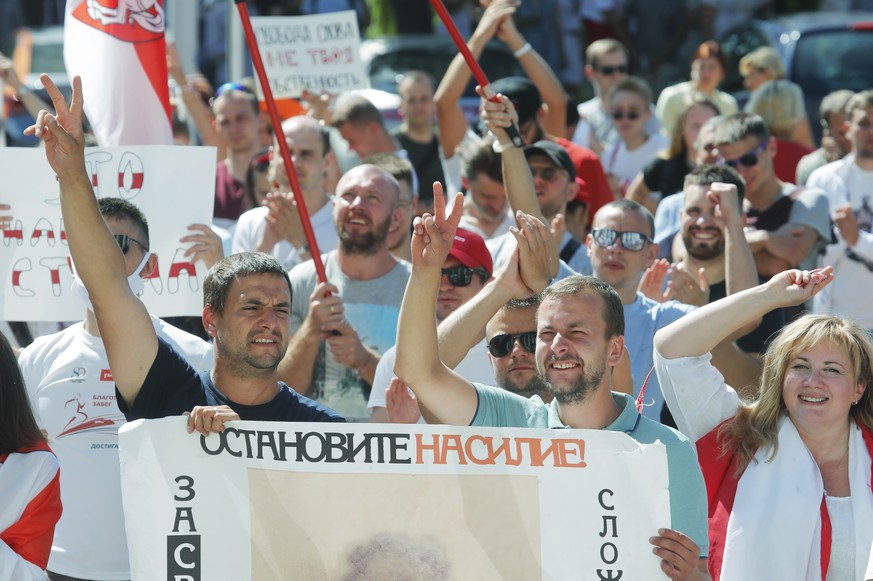 Die Proteste gegen Staatsoberhaupt Lukaschenko gehen weiter.