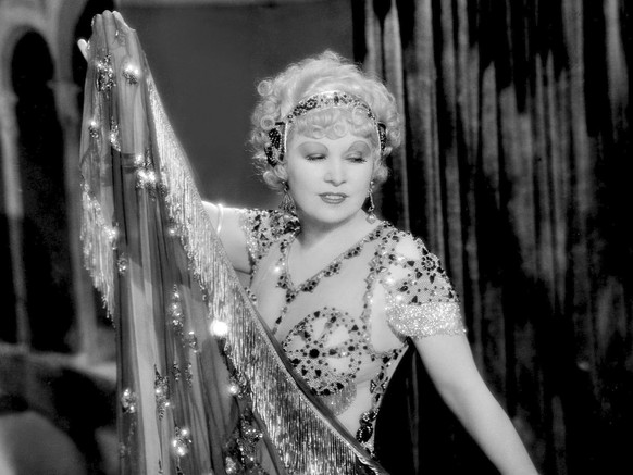 This image released by PBS shows Mae West in a scene from the 1933 film "I'm No Angel."