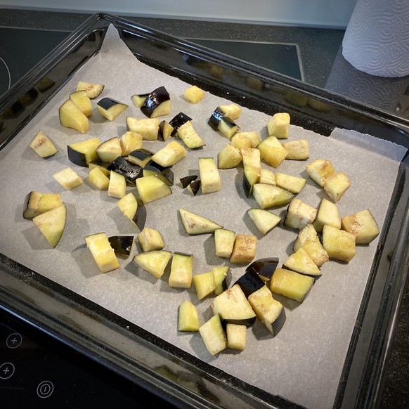 aubergine kochen ofen essen food