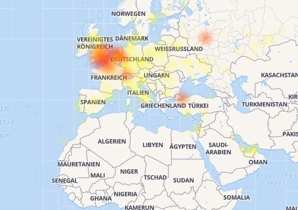 Auch Instagram ist vielerorts gerade nicht erreichbar.