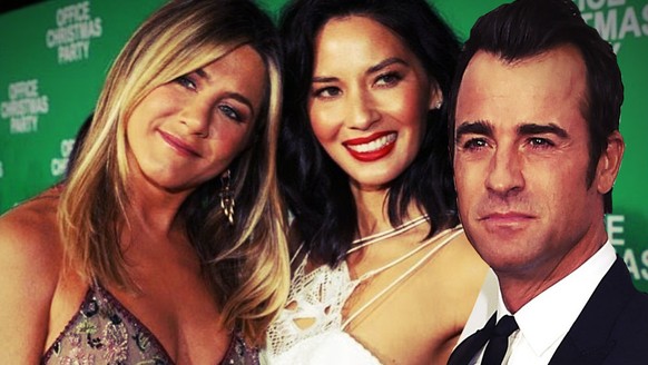 Jennifer Aniston, Olivia Munn und ein reinmontierter Justin Theroux.