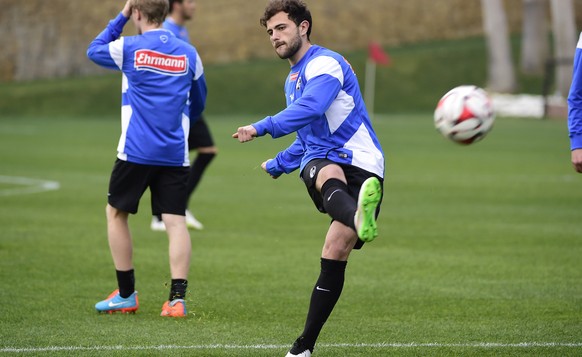 Im Training hängt sich Admir Mehmedi voll rein.