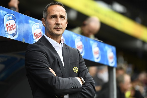 20.08.2016; Bern; Fussball Super League - BSC Young Boys - FC Lausanne-Sport;
Trainer Adi Huetter (YB)
 (Urs Lindt/freshfocus)