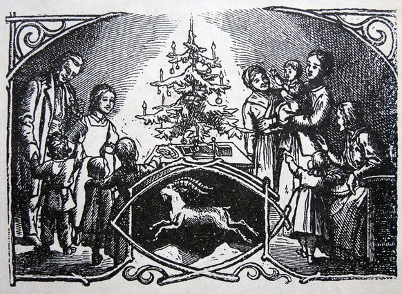 Ein Weihnachtsfest im 19. Jahrhundert.