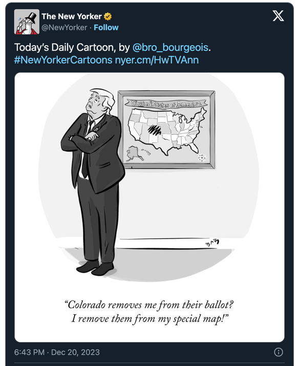 Karikatur zu Trump