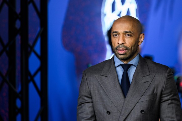 260530 Thierry Henry with the trophy ahead of the UEFA Champions League final match between Paris Saint-Germain and Arsenal on May 30, 2026 in Budapest. Photo: Maxim Thore / BILDBYRAN / kod MT / MT105 ...