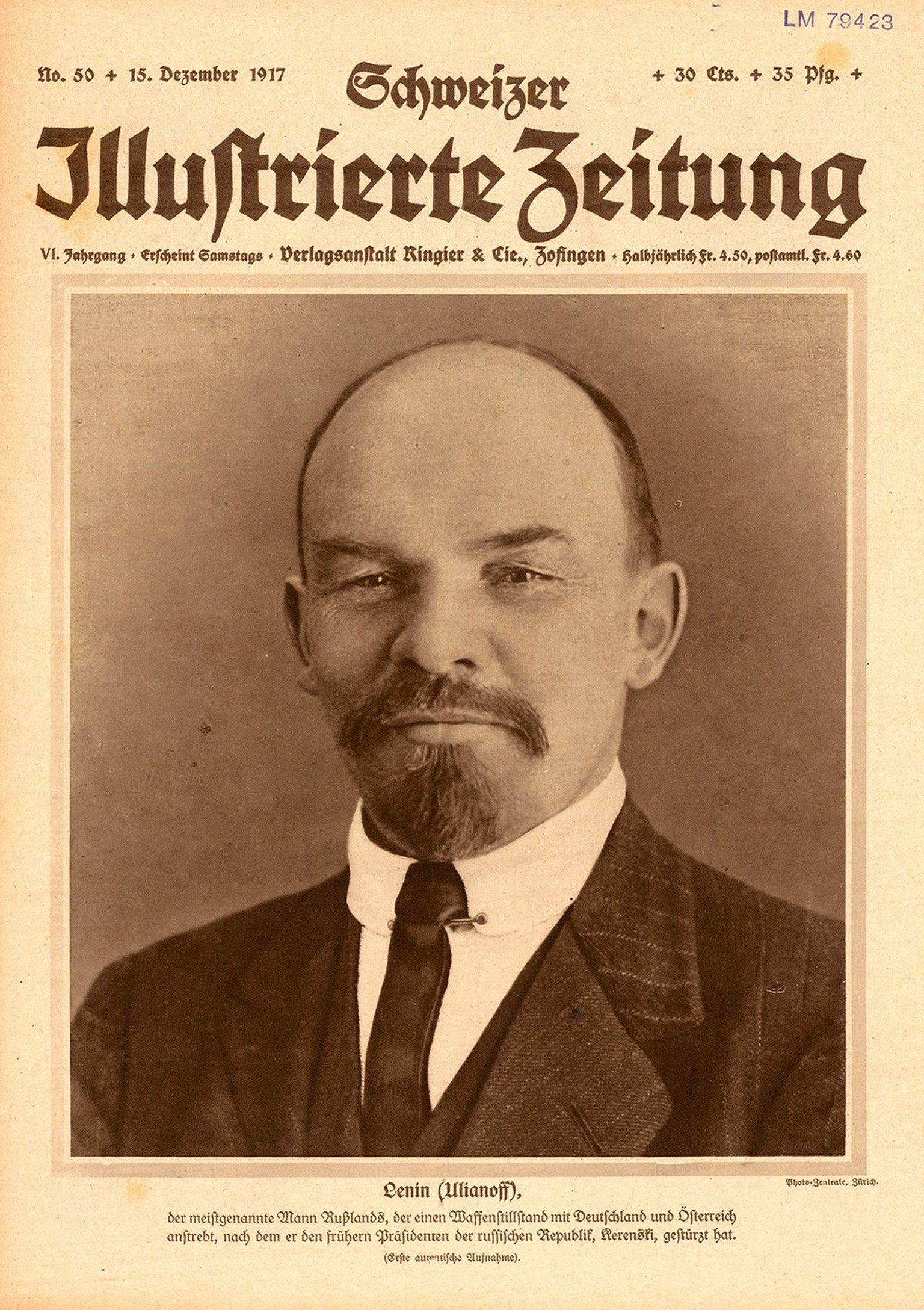 Titelbild der Schweizer Illustrierten vom 15. Dezember 1917.
https://permalink.nationalmuseum.ch/100734635