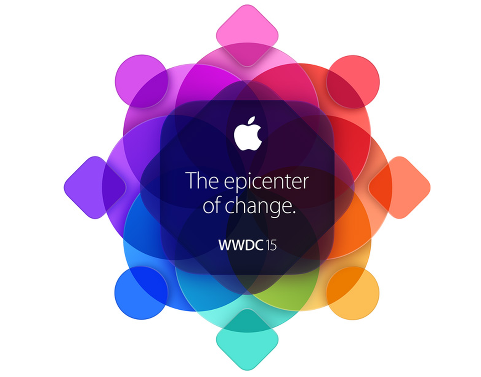 Gewohnt bescheiden ...: Das Motto der diesjährigen WWDC 2015 lautet «The epicenter of change».
