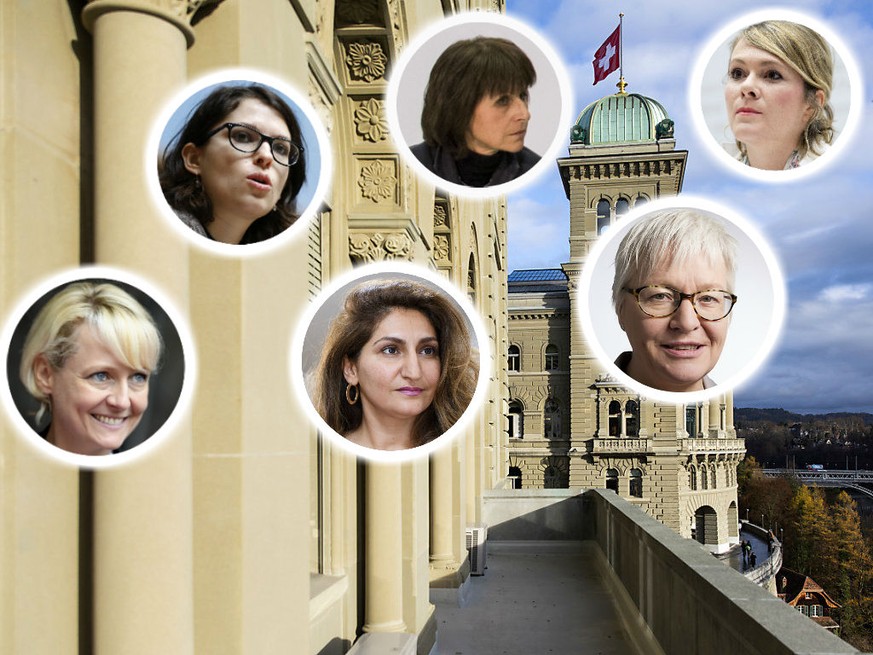 Die Nationalrätinnen Isabelle Moret (FDP), Mattea Meyer (SP), Sibel Arslan (Grüne), Christine Bulliard (CVP), Rosmarie Quadranti (BDP) und Kathrin Bertschy (GLP) fordern Massnahmen gegen sexuelle Gewa ...