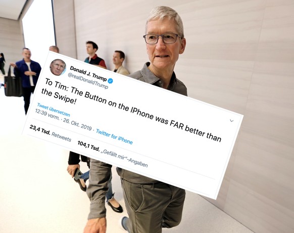 Dieser Tweet des US-Präsidenten sollte wohl an Tim Cook gehen ...