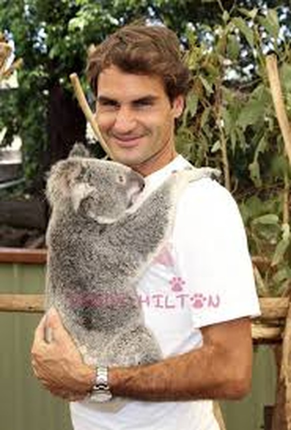 Federer mit Koala