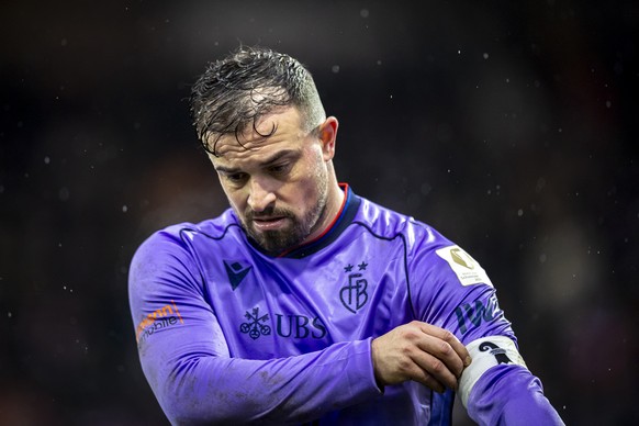 Xherdan Shaqiri (FCB) im Fussball Meisterschaftsspiel der Swiss Super League zwischen dem FC Winterthur, FCW, und dem FC Basel FCB, am Sonntag, 7. Dezember 2025 auf der Schuetzenwiese in Winterthur. ( ...