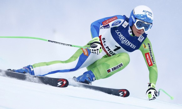 Alpine Skiing - FIS Alpine Skiing World Championships - Women&#039;s Super G - St. Moritz, Switzerland - 8/02/17 - Ilka Stuhec of Slovenia in action. REUTERS/Dominic Ebenbichler